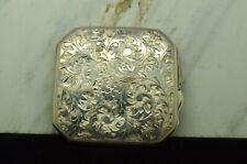 925 Sterling Silver antique make up compact 2.75