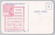 Third Annual National Convention of Hobbiests Advertisement Postcard Columbus OH picture