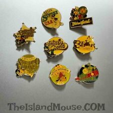 Disney Vintage 1985 DLR Disneyland 30th Anniversary 8 Enameled Pin Set (U4:1191) picture