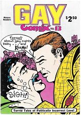 Gay Comix #13 First Printing 1988 Bob Ross VG Flip Covers picture