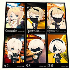 Nier Automata RakuSpa chibi card set - Official 6 piece set from Spa collab picture
