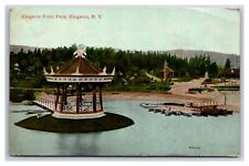 Vtg Postcard Band Stand Kingston Point Park NY New York Early picture