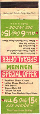 Mennen Special Offer Brushless Shave Cream, Lather Shave Vintage Matchbook Cover picture