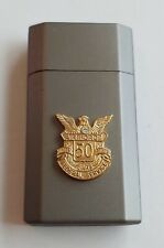 RONSON JETLITE Butane Lighter SMOKE GREY w/ U.S. AIR FORCE 50 Years Service picture