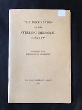The Decoration of the Sterling Memorial Library 1931 Yale University Booklet Vtg picture