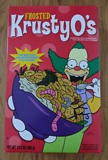 Frosted Krusty O's Simpson's Cereal, Collectable 2007 Sealed Box Unopened Promo picture