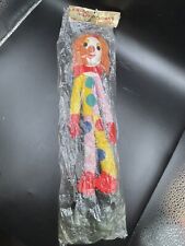 Vintage Amico Tall Happy Clown Made In Japan Long Legs Plush Rubber Boots Dots picture