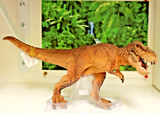 2019 Running Brown T-Rex by Papo Yellow Eyes Articulated Jaw Gloss Mouth picture