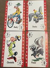 EXTREMELY RARE VINTAGE 1964 WHITMAN WALT DISNEY MICKEY MOUSE CARD GAME CARDS picture