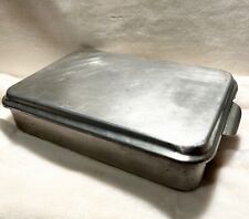 Vintage Foley Aluminum Cake Pan 13 x 9 With Snap On Aluminum Lid/Cookie Sheet picture
