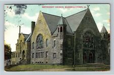 Marshalltown IA-Iowa, Methodist Church, Exterior, c1900 Vintage Postcard picture