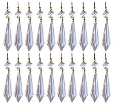 yueton?Crystal Prism 20Pcs 38mm Clear Crystal Chandelier Icicle U-Drop Prisms picture