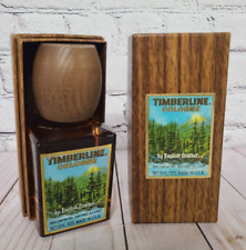 Vtg English Leather Timberline Cologne Full 8 oz Glass Bottle W/Original Box USA picture