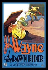 John Wayne - Dawn Rider - Western Movie Poster- BIG MAGNET 3.5 x 5 in picture