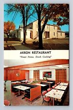 Akron PA-Pennsylvania, Akron Restaurant Advertising, Vintage Souvenir Postcard picture