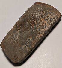 NEOLITHIC STONE TOOL CHISEL SQ. AXEHEAD PREHISTORIC CELT BLADE ARTIFACT RELIC picture