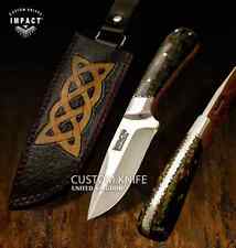 IMPACT CUTLERY CUSTOM FULL TANG BUSHCRAFT SKINNING KNIFE RESIN HANDLE- 1685 picture