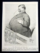 1904  small Political Cartoon  by ET Reed - caricature Teddy Roosevelt picture