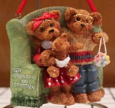 Kurt Adler First Grand child Ornament New Grandparent Bears Vintage Collectible picture
