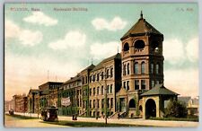 Boston, Massachusetts - Mechanics Building - Largest Building - Vintage Postcard picture