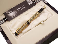  Hero 3000 18K Gold Fountain Pen, The Imperial Court Gold Barrel Collection Pen picture