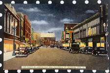 Waterloo Iowa 1920s Postcard West Fourth Street Commercial St. Old Vintage picture