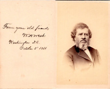 Portrait of a Man Named W.A. West, 1866 Washington Back Dedication Vintage CD picture
