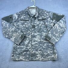 Military BDU Shirt Coat Mens Medium Long Green Tan Digital Camo ACU Zip Front  picture