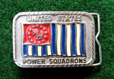 VINTAGE U.S. UNITED STATES POWER SQUADRONS 3 INCH BELT BUCKLE picture