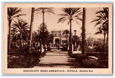 Seville Spain Postcard Ibero-American Exposition Royal Pavilion c1930's picture