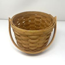 1995 Longaberger Basket 7 Inch Tall 8 Inch Diameter picture