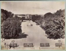 Neurdein, France, Montpellier, Le Jardin du Peyron vintage albumen print Tirag picture