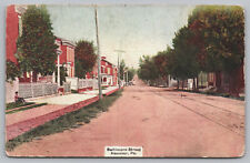 Hanover PA Pennsylvania - Baltimore Street - York County -  Postcard - ca 1910 picture