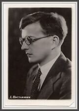 1955 Dmitri Shostakovich Russian composer pianist Classical music vtg photo card picture