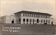 Real Photo Postcard Casa Grande High School in Casa Grande, Arizona picture