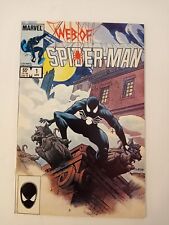 Web of Spider-Man #1 (Marvel Comics April 1985)  Charles Vess cover art picture