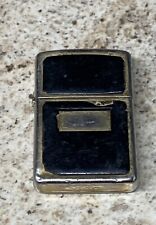 Vintage Zippo Ultralite Lighter 1994 Black & Gold plated working needs fluid picture