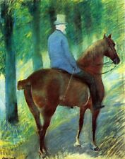 Oil painting Mr.-Robert'S-Cassatt-on-Horseback-1885-Mary-Cassatt-Oil-Painting picture