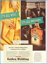 1937 Schenley's Golden Wedding Blended Whiskey Jos S Finch North Star Blanket Ad picture