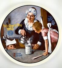 1982 Mother's Day Collection Plate by Knowles. Norman Rockwell Cooking Lesson picture