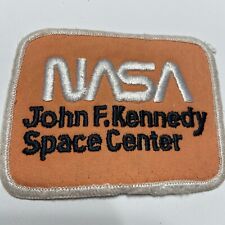 Vintage Nasa Worm Cloth patch John F. Kennedy Space Center VHTF Orange Variant  picture
