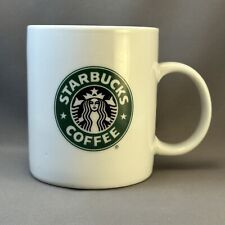 Vintage Starbucks 1999 Classic Logo White Ceramic Coffee Cup Mug 16 Oz picture