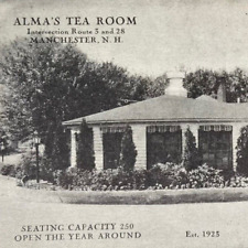 Postcard NH Manchester Alma's Tea Room Restaurant Route 3 & 28 Alma Truesdale picture
