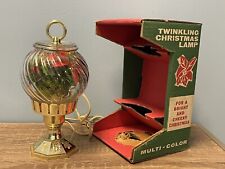 Vintage Beacon Hobnail Glass Electric Twinkling Christmas Lamp, Works Great picture