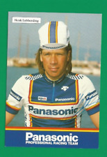 1987 HENK LUBBERDING Team PANASONIC CYCLING Cycling Card Signed picture