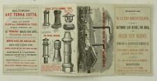 Vintage Advertising Paper 1880 BOSTON WALDO BROTHERS Baltimore Clay Pamphlet picture