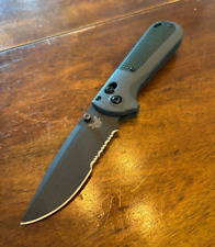 Benchmade Redoubt- Gray / Green Grivory - Graphite Black D2 PS picture