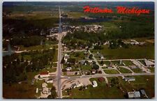 Hillman Michigan 1960s Postcard Aerial View picture