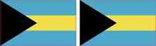 2.5in x 1.5in Bahamas Flag Stickers Car Truck Vehicle Bumper Decal picture