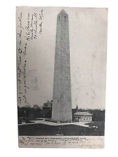 vintage 1907 bunker hill monument Charlestown Massachusetts post card picture